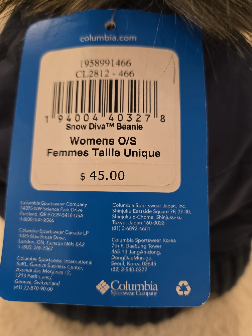 Columbia new tags
